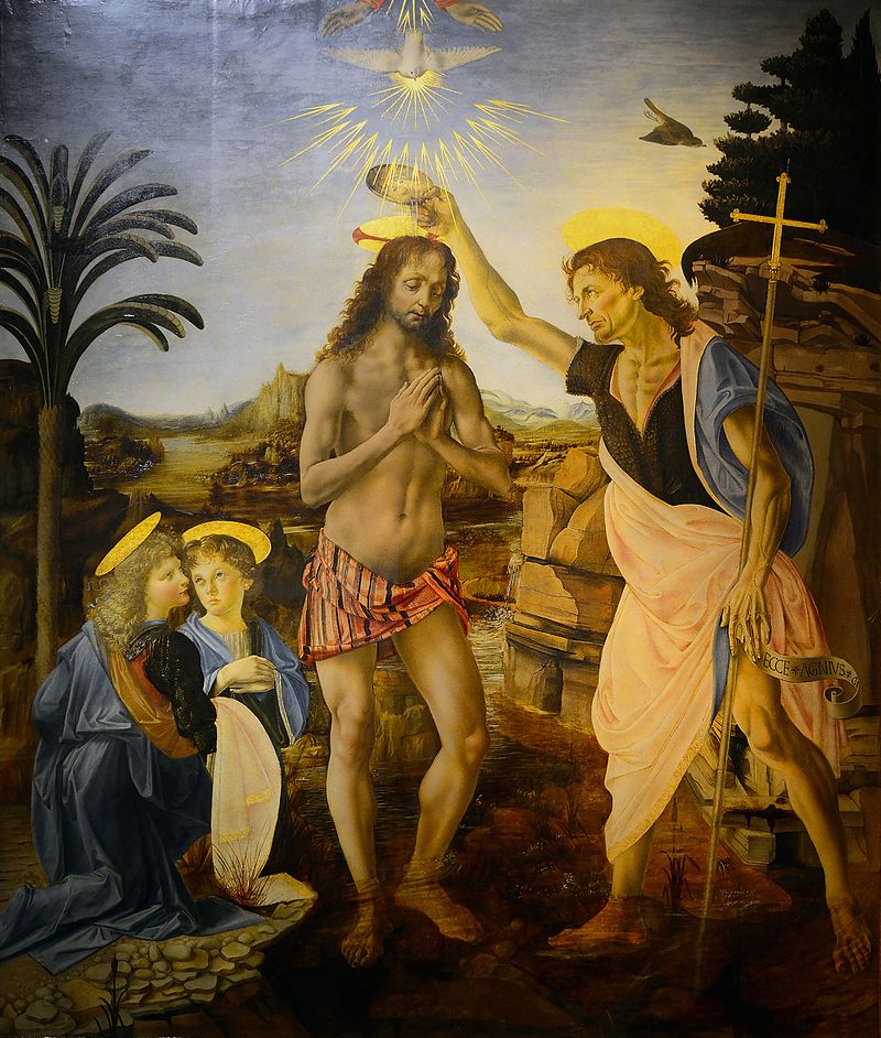 Bautismo de Cristo, Andrea del Verocchio